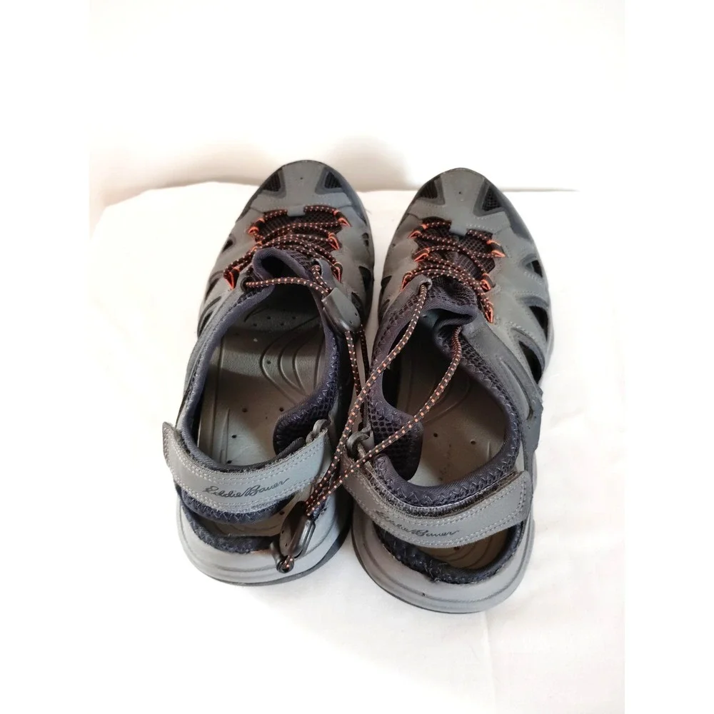 Eddie Bauer Water Sandal Men 11 M Laketrail Gray Heel Strap Beach Hiking Outdoor